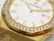 2017 Swiss Fake Audemars Piguet All Gold Royal Oak Diamond Bezel White (5)_th.jpg